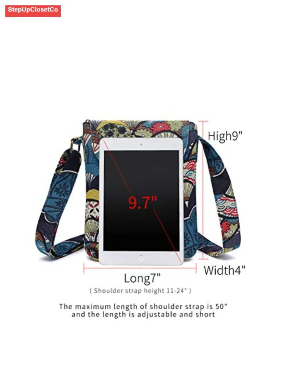 Canvas Small Boho Hobo Crossbody Bag